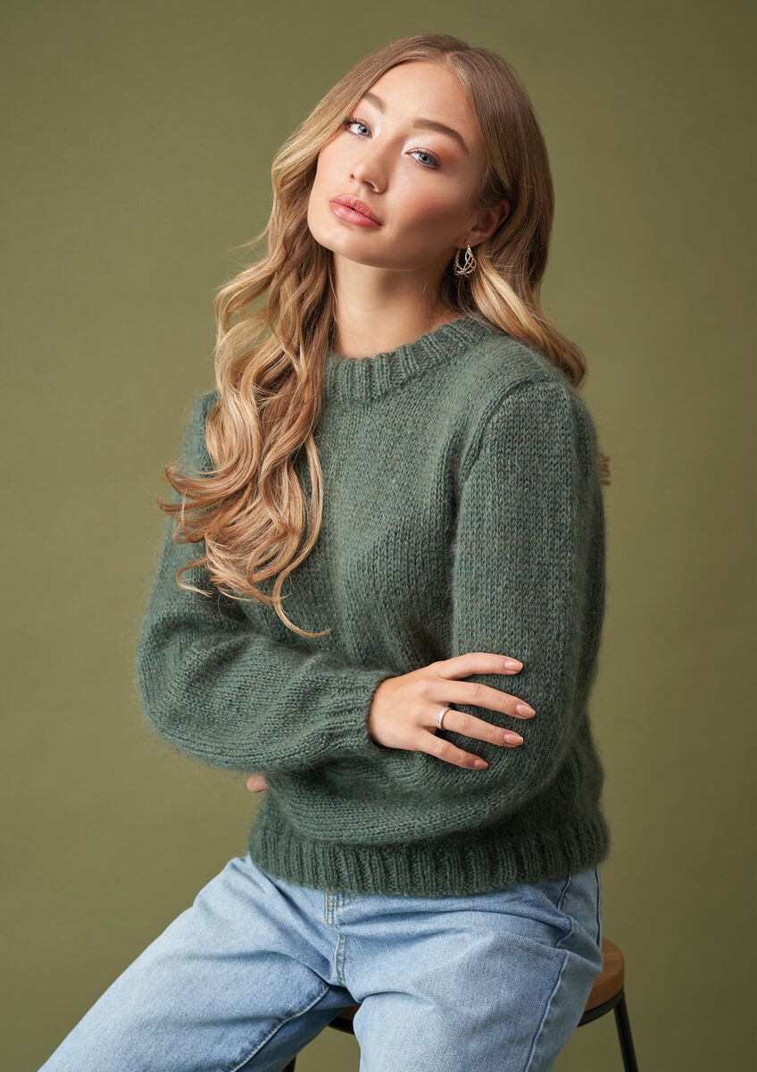 Puffy sleeves clearance sweater