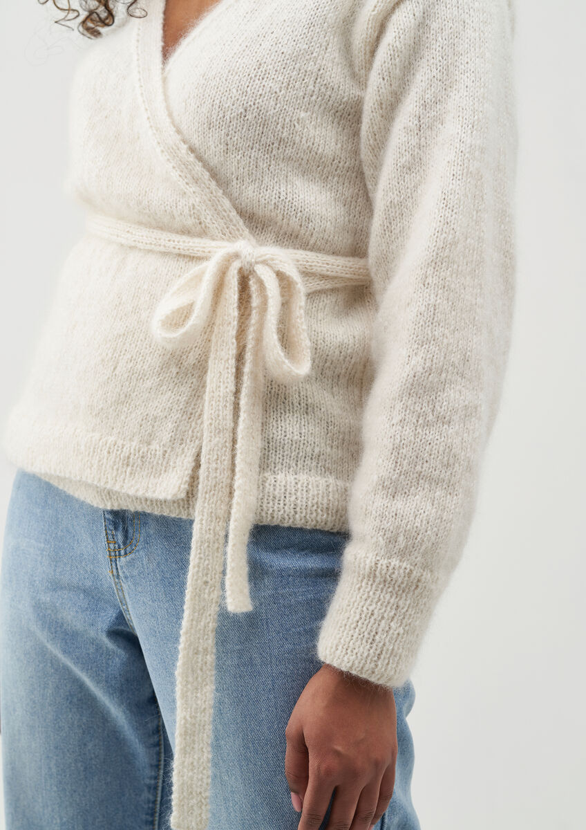 Knit store wrap sweater