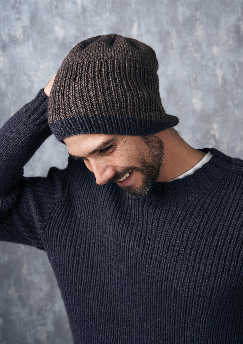 Bedford Beanie Hat | Men's Knitting Pattern | Rowan