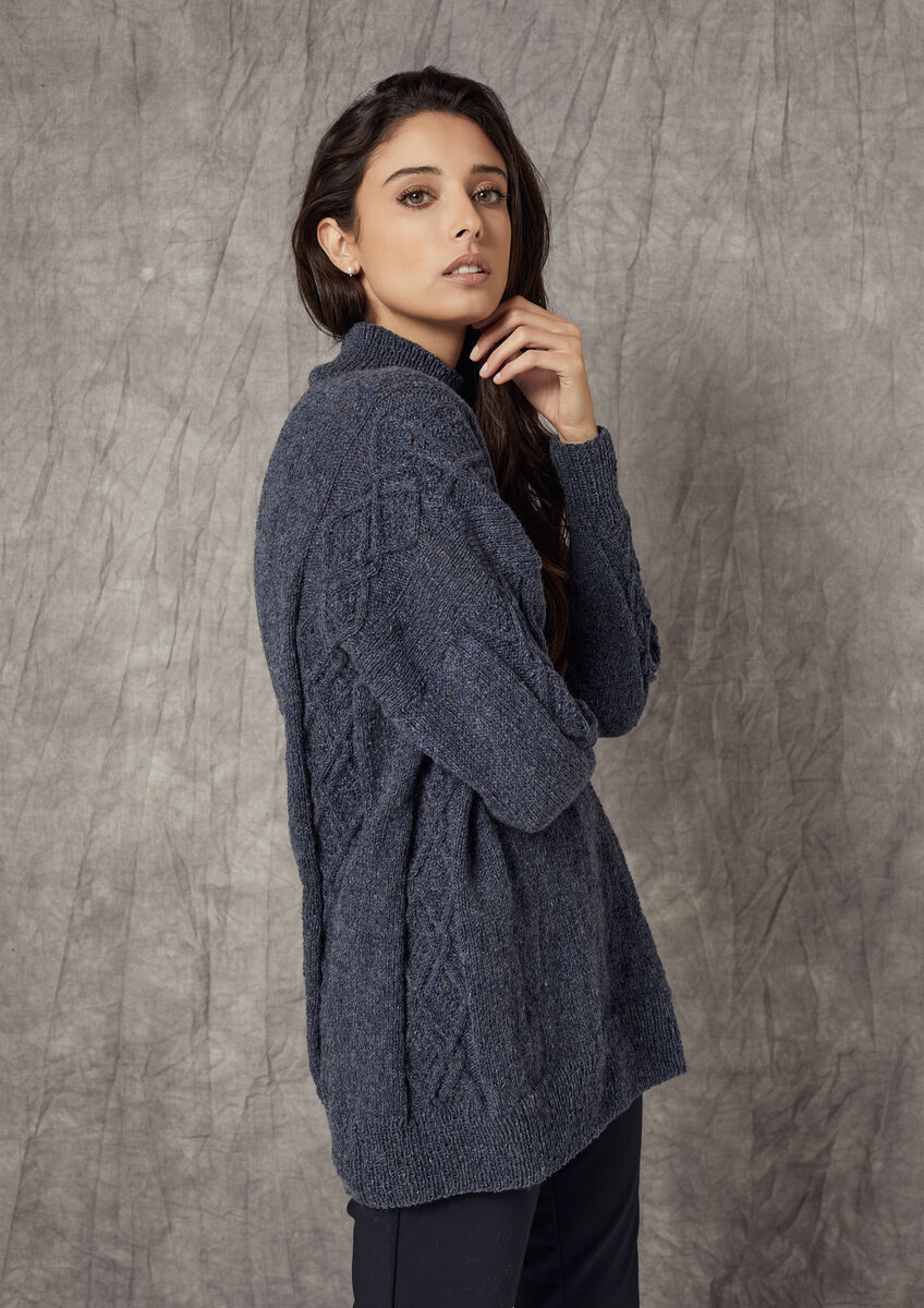 New look grey 2024 cable knit cardigan