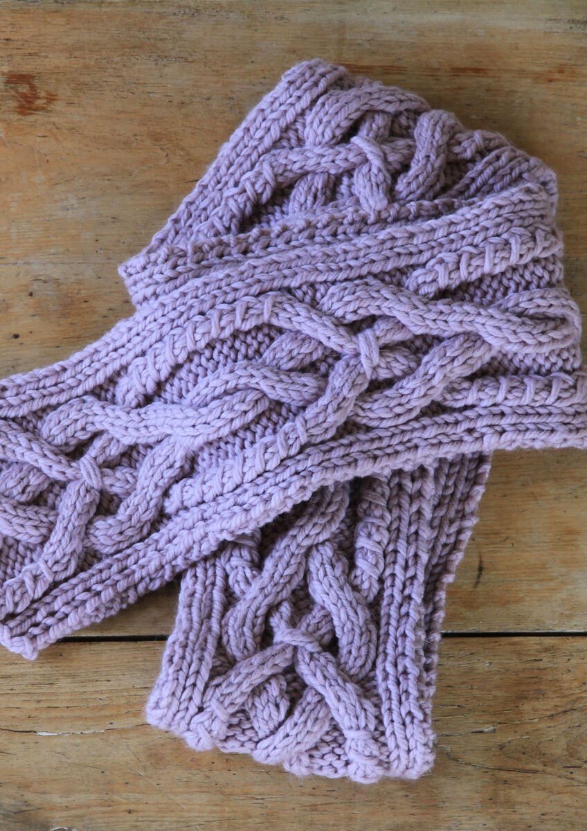 celtic cable scarf