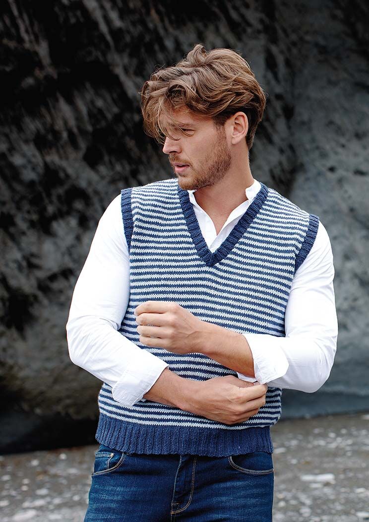 Mens sales knitted vest