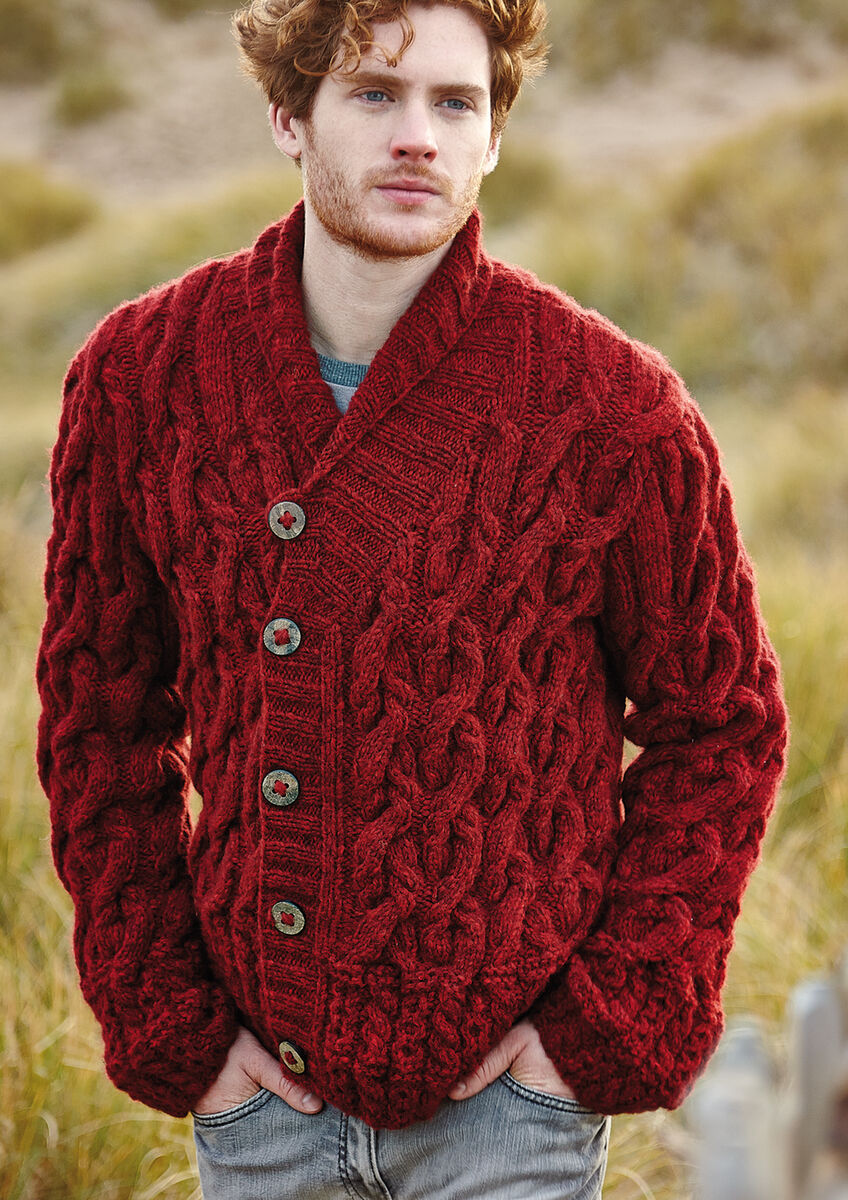 Usk Cardigan | Men's Knitting Pattern | Rowan