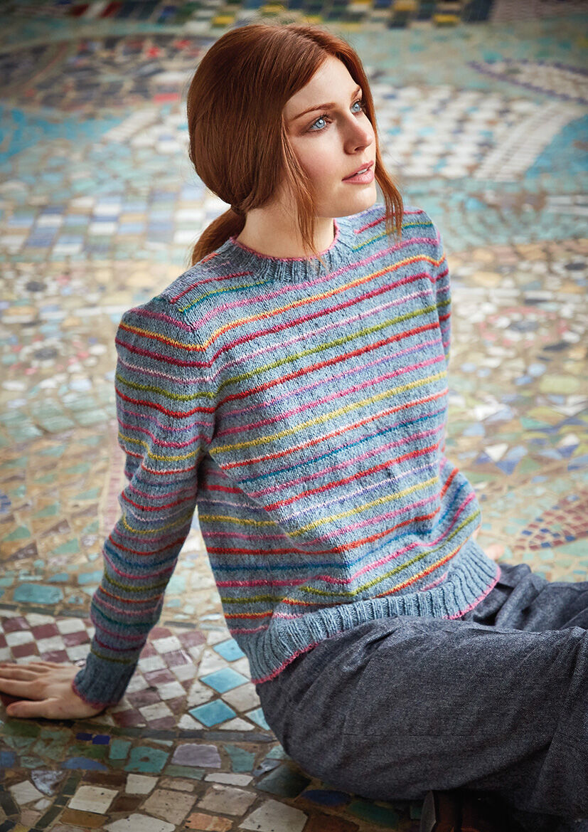 Colours In The Mist Sweater | Women's Knitting Pattern | Rowan