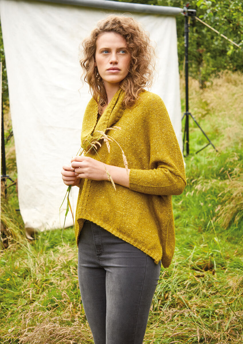 Slouchy Pullover in Rowan Tweed Haze – The Needle Emporium