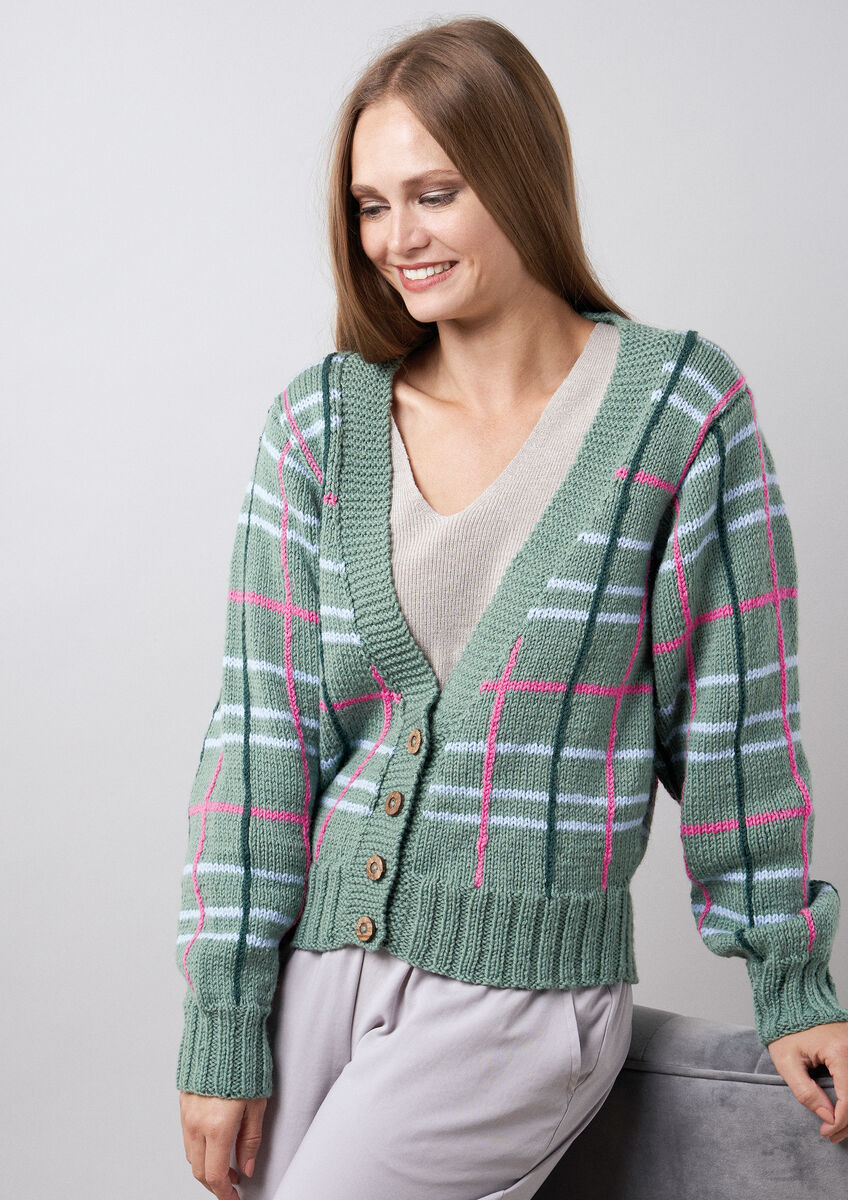 Sofa Cardigan Women s Knitting Pattern Rowan