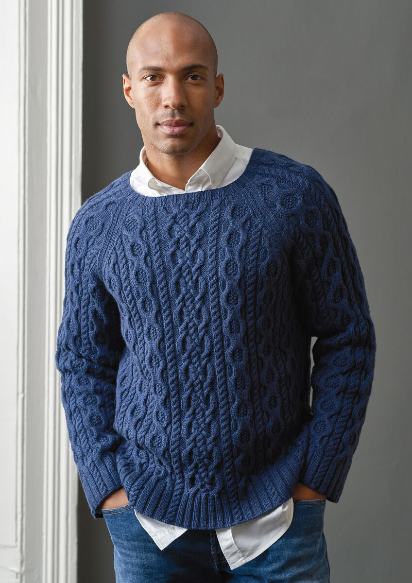 Apollo Sweater | Men's Knitting Pattern | Rowan